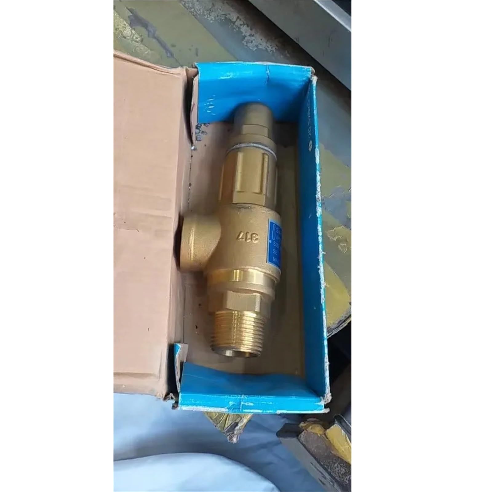 VáLvula De Alivio De PresióN Ajustable Válvula de seguridad ajustable del alivio presión vapor tanque gas la caldera los SS latón elevación completa S10L primavera para Calentador de Agua