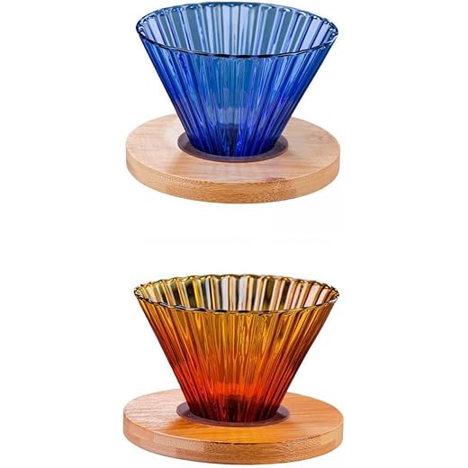 MERISHOPP 2 Set Pour Over Dripper Kit Slow Brewing Accessori