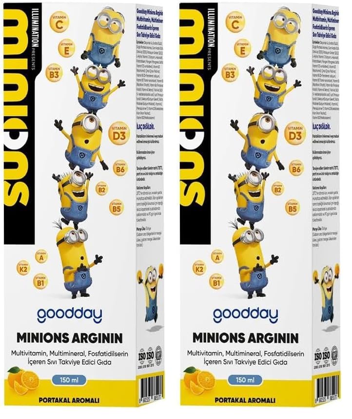 Goodday Minions Arjinin 150 ml Spor Takviyesi (2 paketi)