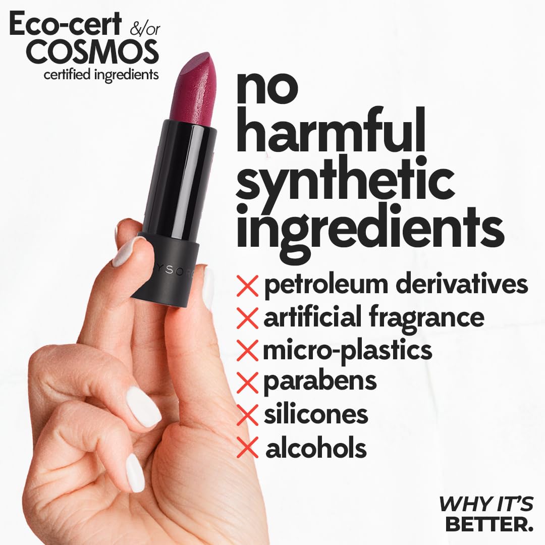 Ruby's Organics Semi-Matte Lipstick for Women, Hydrating and Highly Pigmented, Moisturizing & Non Drying, Lightweight & Long Lasting Formula, Lip Makeup, Paraben-Free, Apricot, 3.7g - Image 8