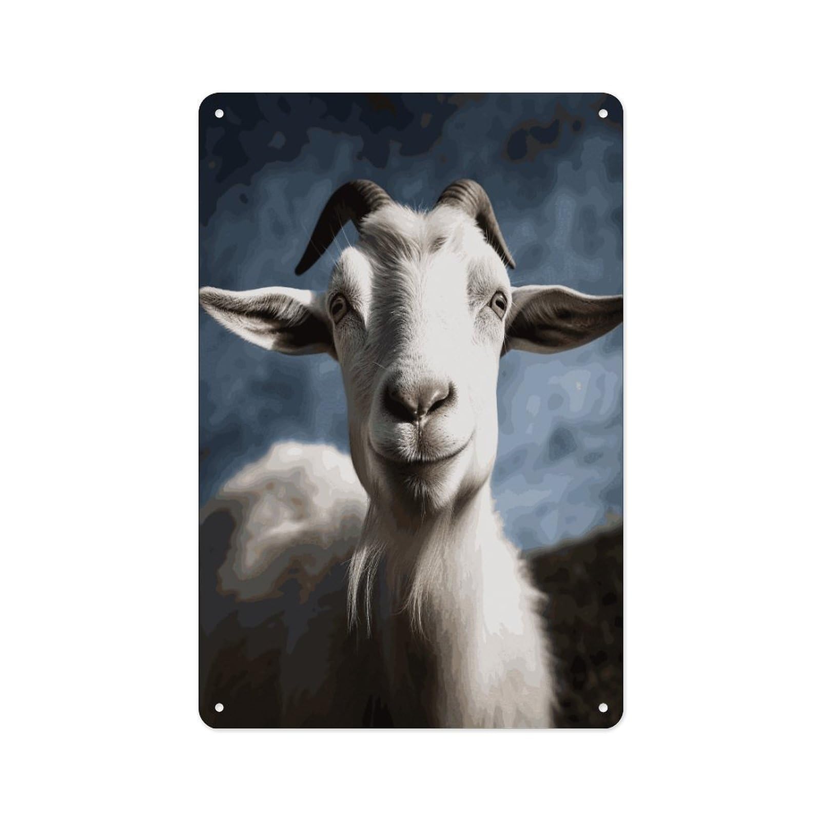 Fekiloot Style Goat Wall Decor Metal Signs Tin Signs Poster