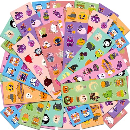 HSHFAMIIY Halloween Stickers - Halloween Party Favors - 40 Sheets 400Pcs Crafts Stickers for Kids - Kids Decorations Party Supplies Games Sticker for...