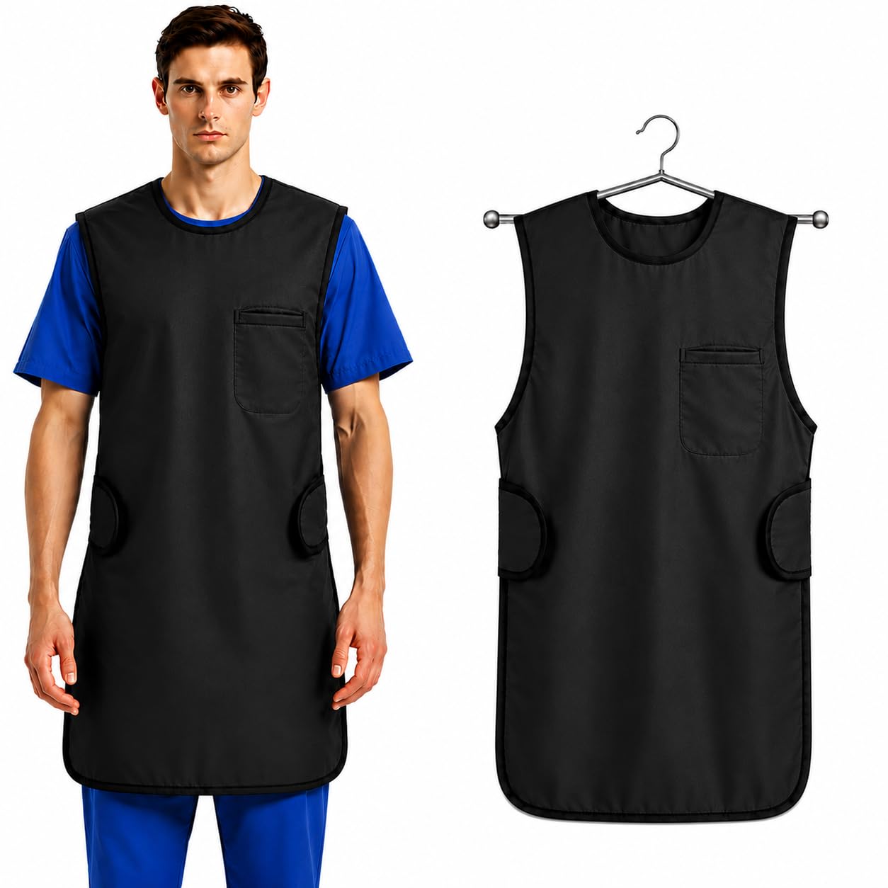 0.5mmpb Xray Lead Apron for Xray with Thyroid Shield and Hanger,Lead Gown,Dental Xray Shield