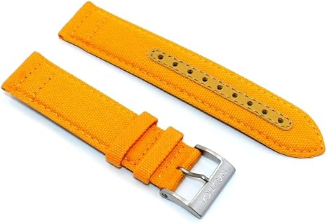 Cinturino per orologio nautica originale cordura giallo ansa 22mm a11561g :  Amazon.it: Orologi