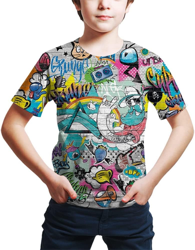 Amazon.com: FiveEarl Graffiti T Shirts,Print 3D Funny Graphics 