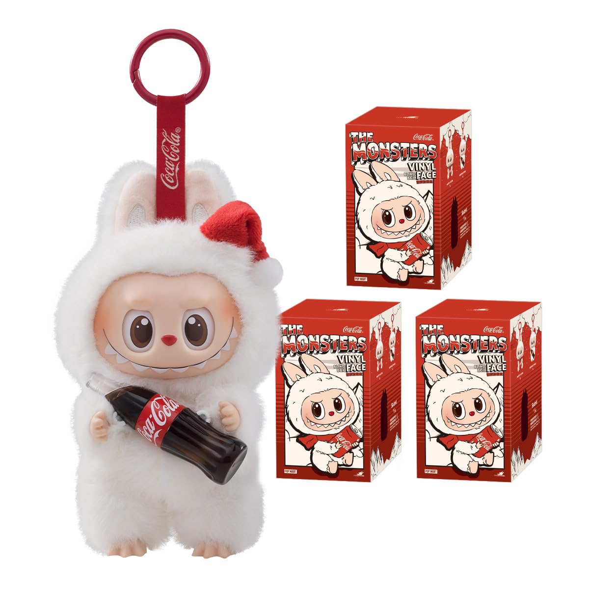POP MART The Monsters LABUBU Coca-Cola Series Pelúcia de Vinil