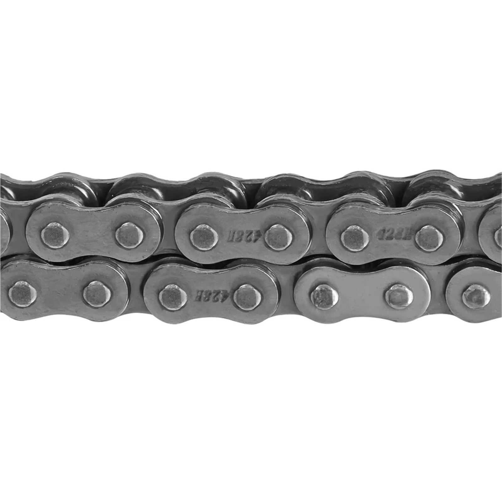 Cadenas de conducción Cadenas motocicleta 428H, 108/120 eslabones, 21 kNm, aptas para minimotos, todoterrenos, motocicletas, cadena Para sello aceite y junta tórica.(108 Links)