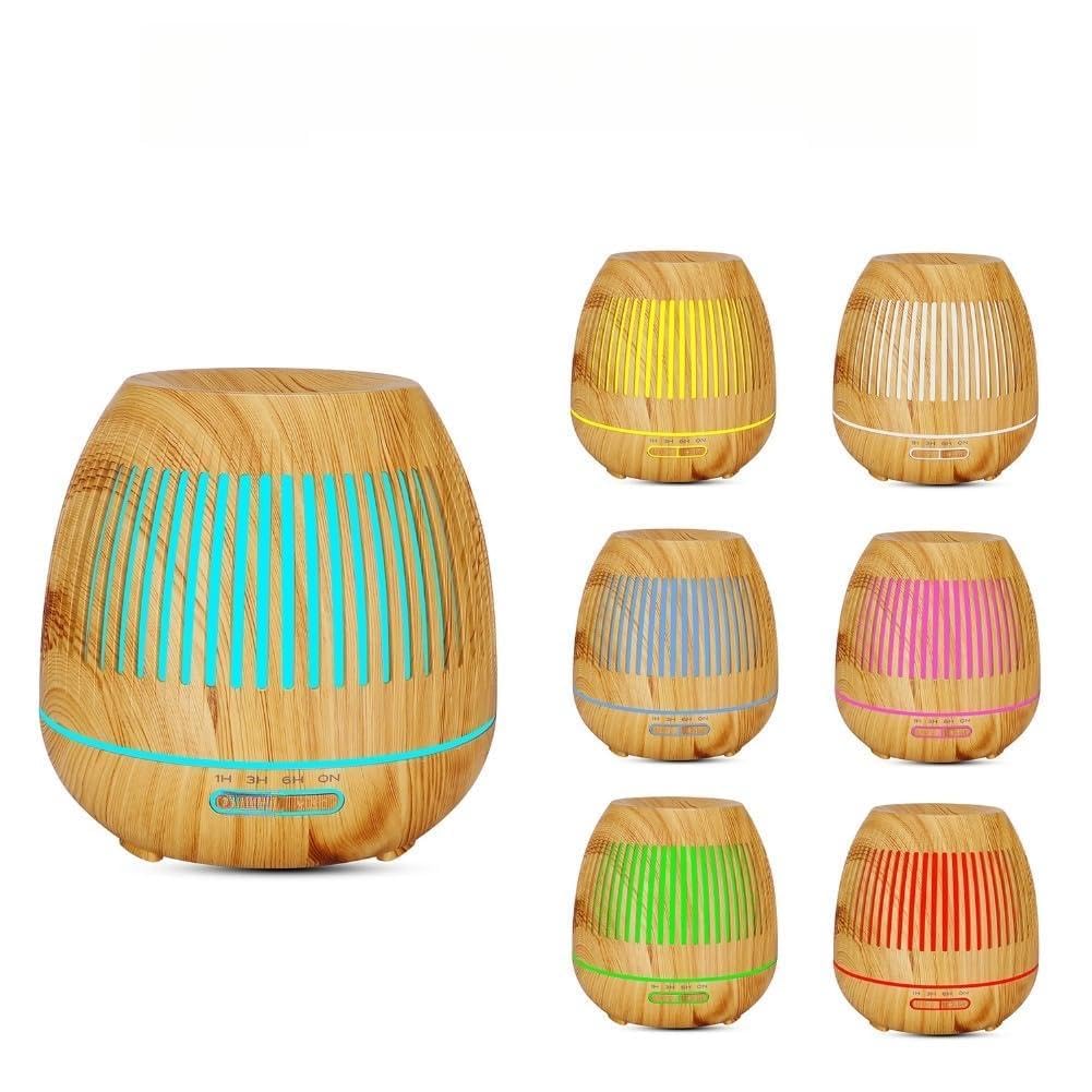 Purificateur d'air et diffuseur d'huiles essentielles en grain de bois 400 ml