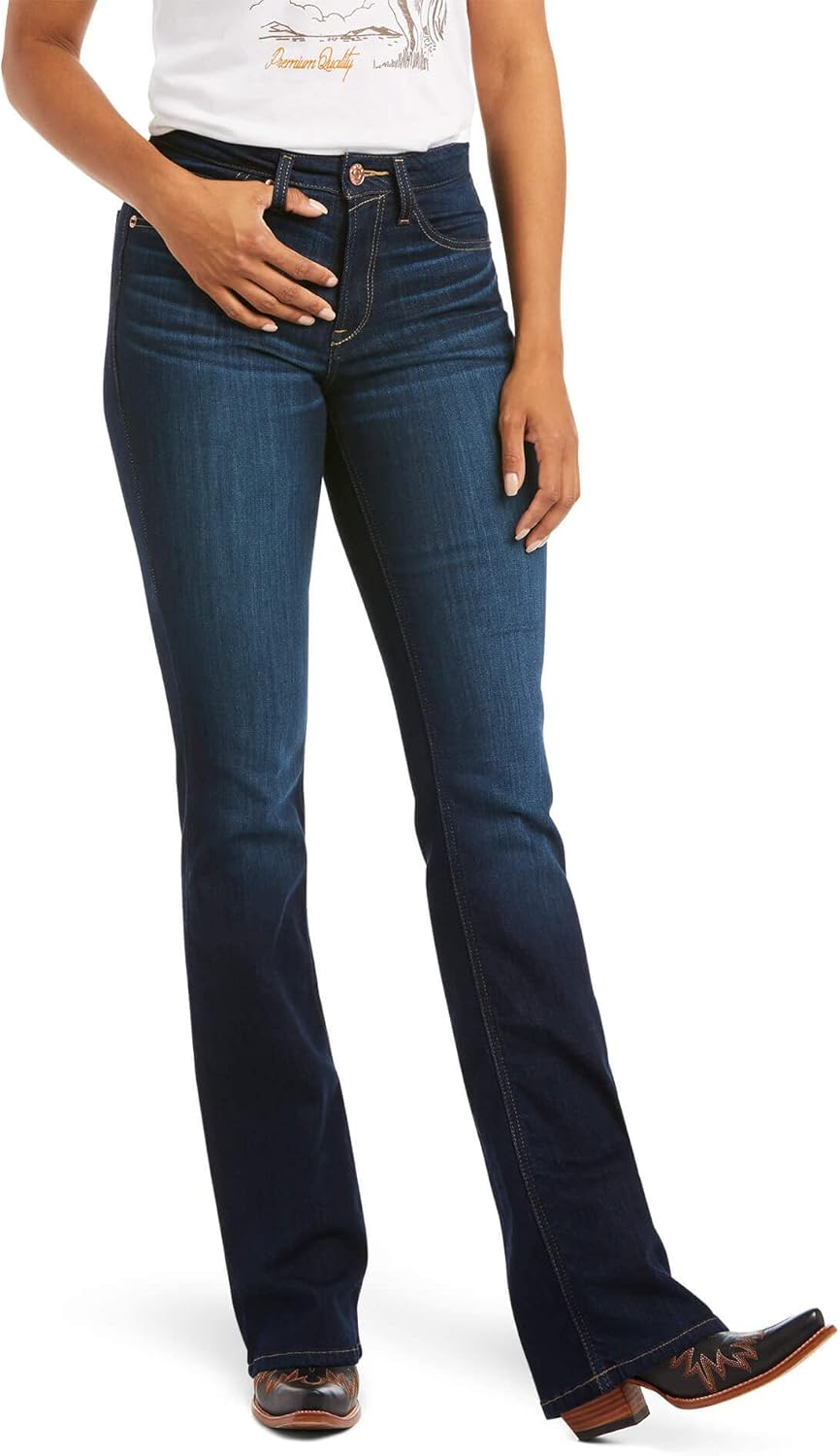 Ariat Womens R.e.a.l. High Rise Ballary Boot Cut Jean