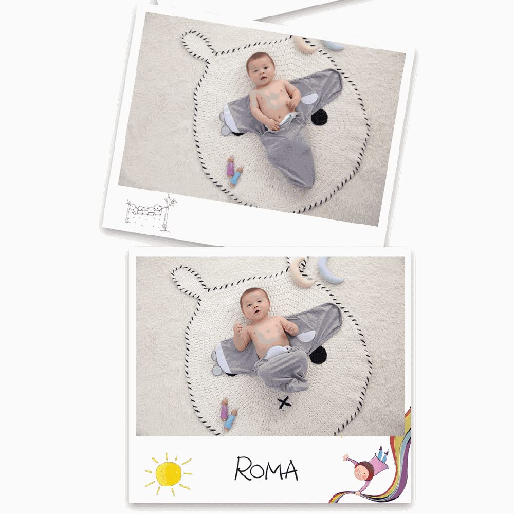 Manta de Muselina para bebé Respetuosa con la Piel, Acogedora Manta para Niños de 3 a 6 Meses, Tamaño M de 2 Piezas (M Size)