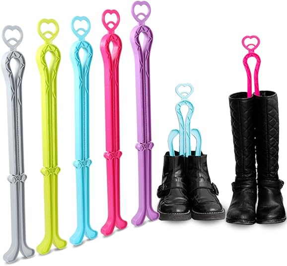 ONEDONE Folding Boot Stands Adjustable Boot Clips for Tall Knee High Shoes