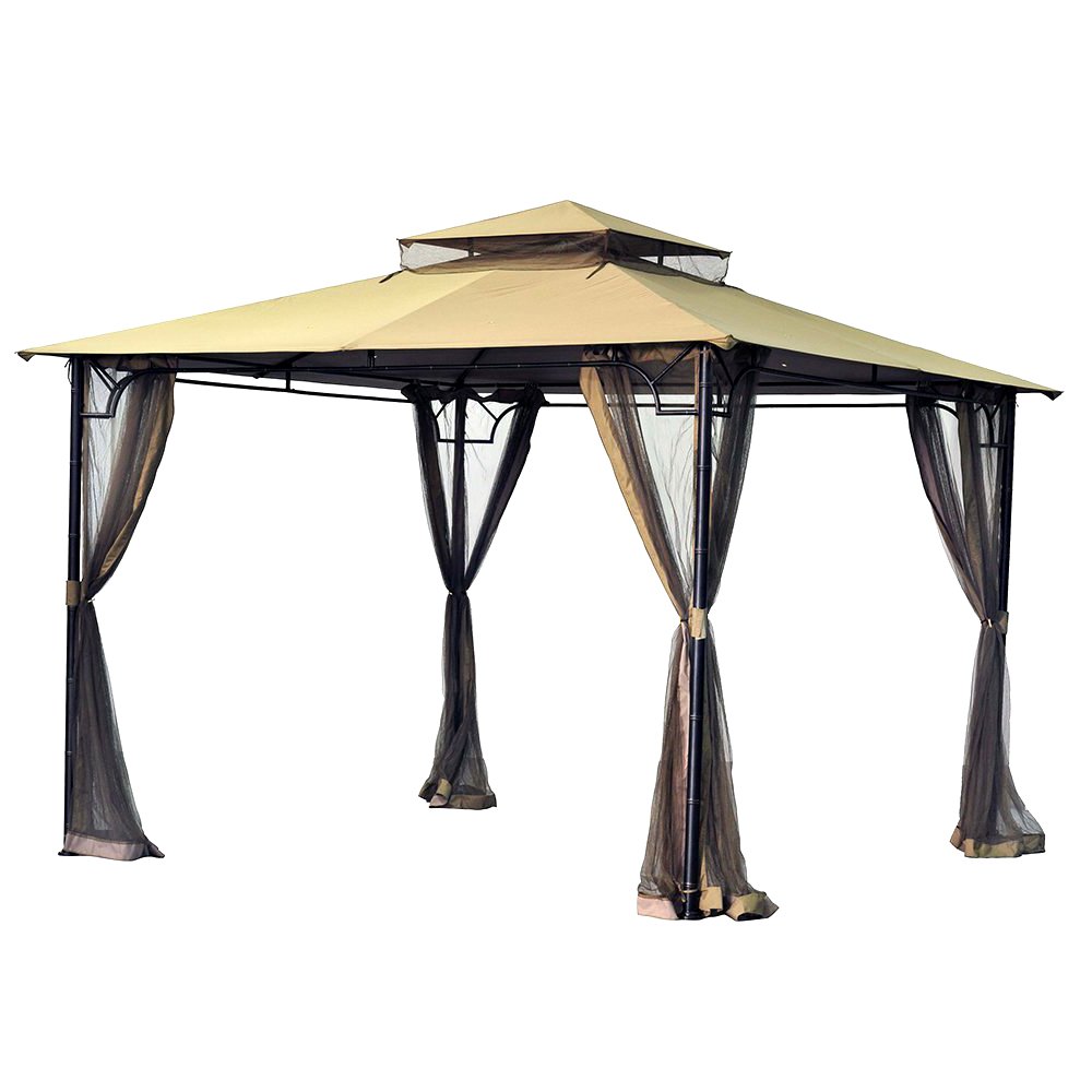 Garden WindsReplacement Canopy for The Bamboo Look Grove Gazebo - Standard 350 - Beige