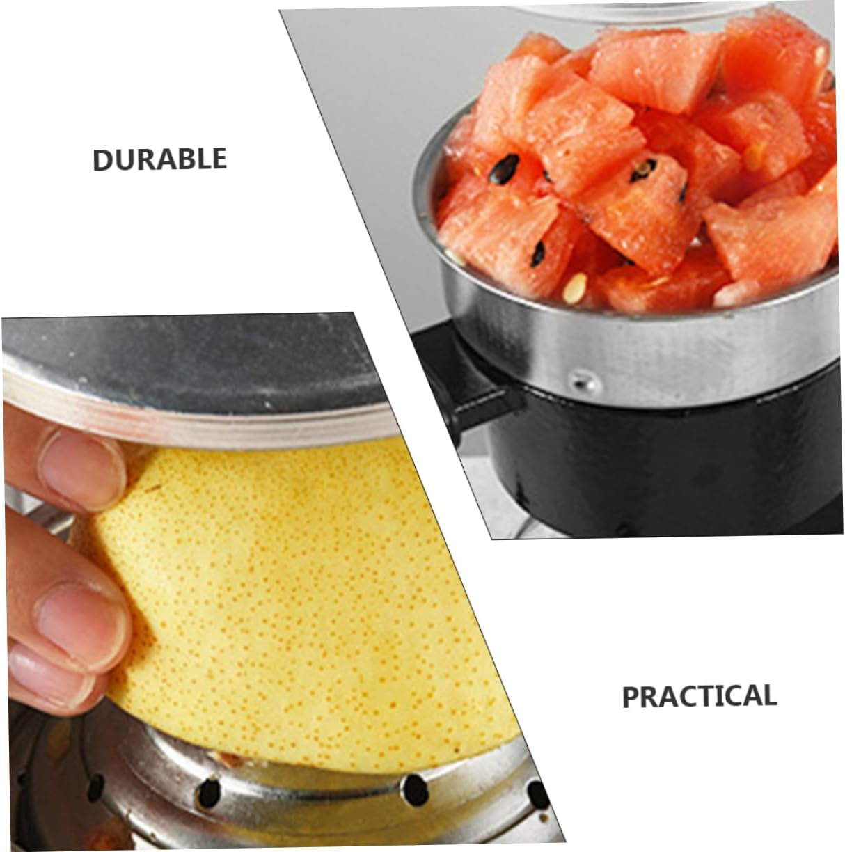 Manual Fruit Juicer Hand Press Citrus Squeezer Heavy Duty Stainless Steel Lemon Orange Pomegranate Juicer for Household Use Easy to Operate Kitchen Tool