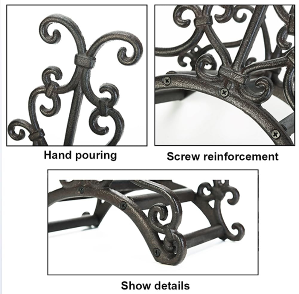 Gancio per Tubo da Giardino, Organizzatore di Cavi a Parete, Gancio per Tubo Flessibile Resistente, Avvolgitubo, Nostalgic Hose Holder