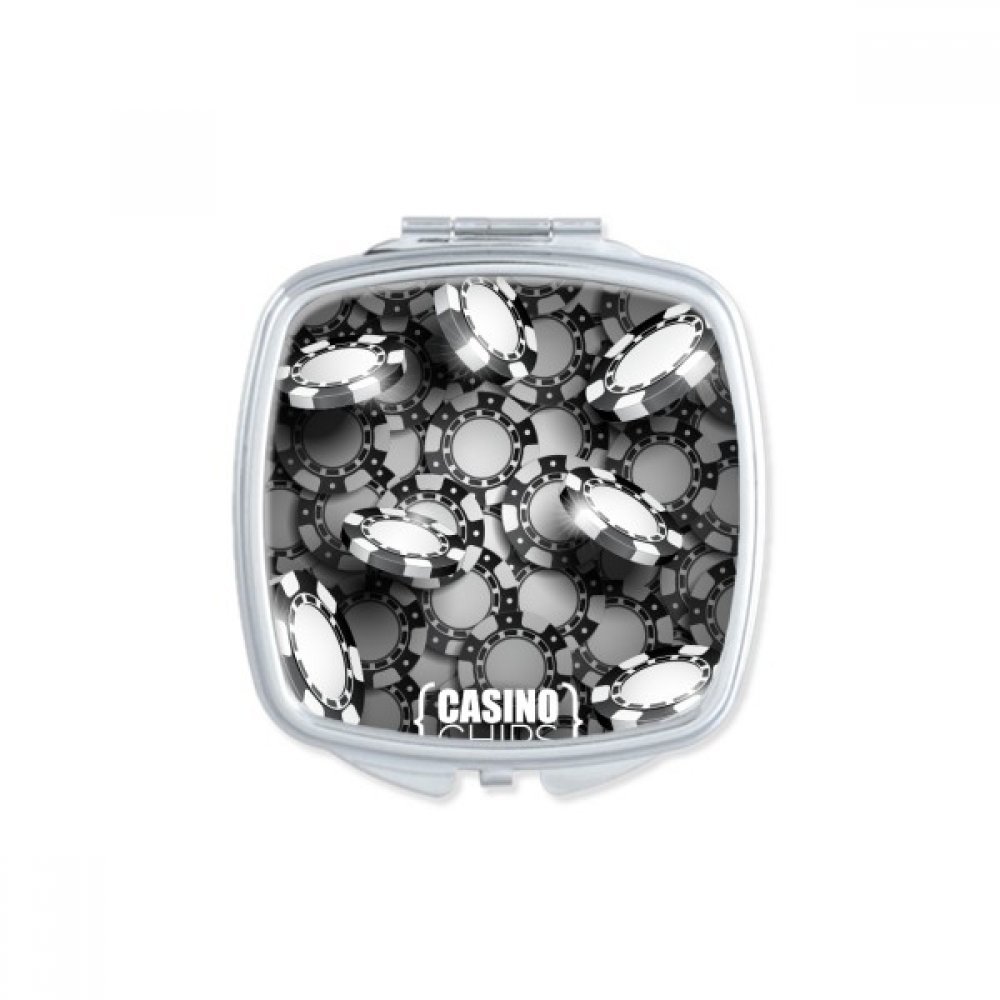 Miroir compact mignon Poker Chips Turntable cadeau multicolore original pour anniversaire