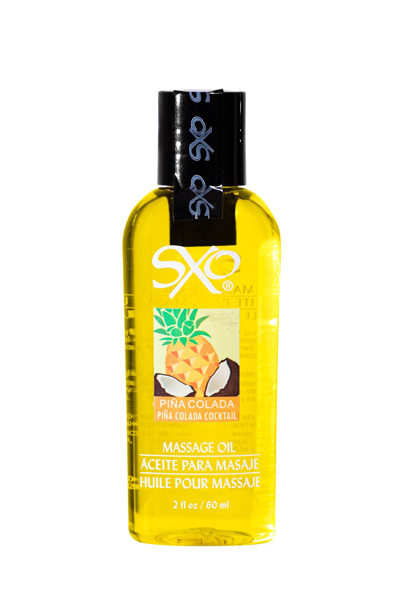 Edible Massage Oil, Full Body, Warm Sensation - Relaxing Massage Oil for Massage Therapy | Perfect Glide and Soft Skin- 2 fl oz Piña Colada