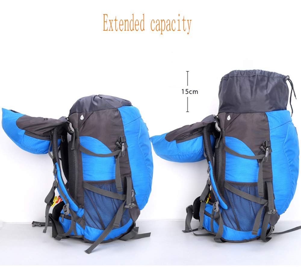 Zaino da Viaggio, Borsa da Alpinismo Impermeabile Zaino da Escursionismo per Sport all'Aria Aperta 40L con parapioggia