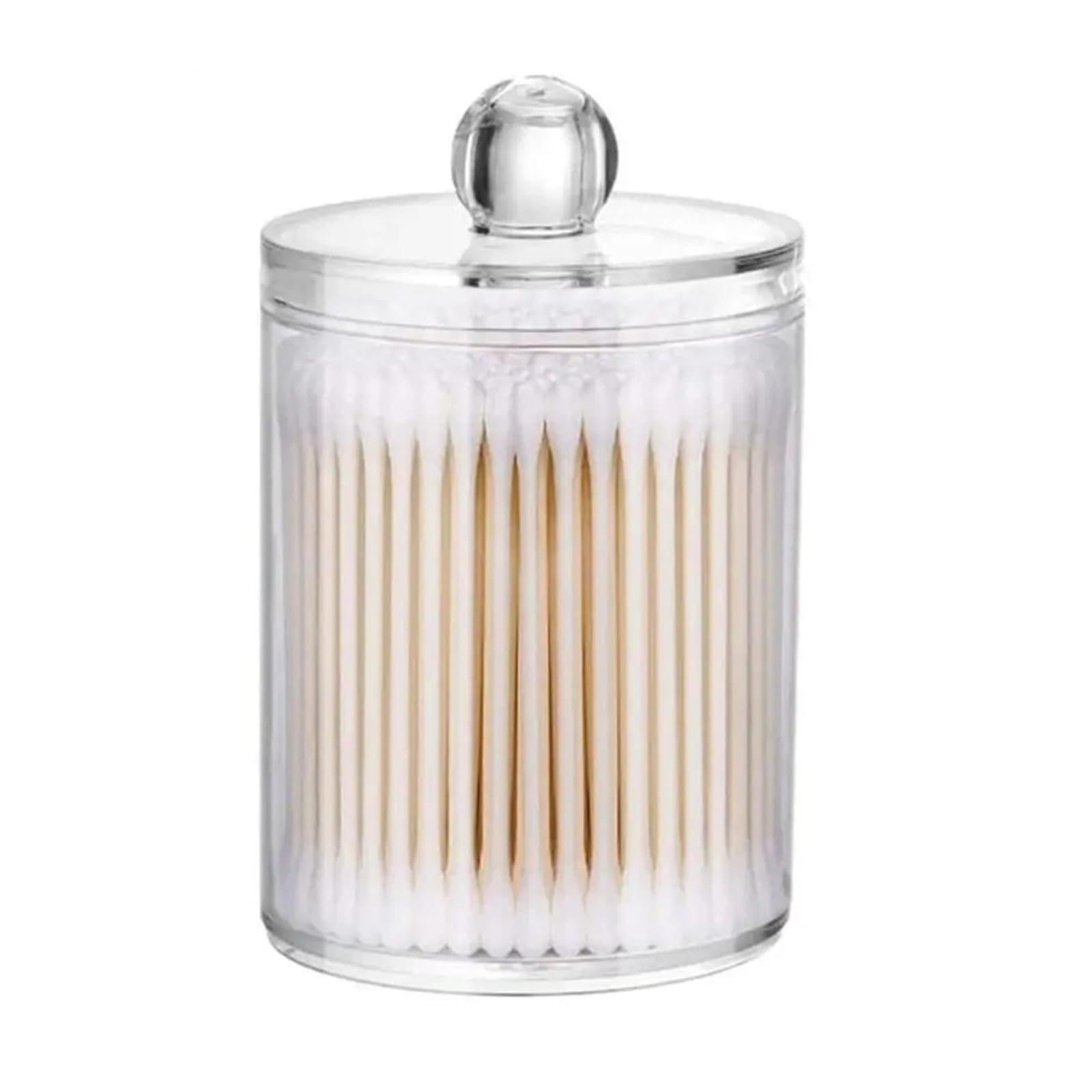 AHUFGN Cotton Pad Holder Plastic Cotton Swab Ball Pad Holder Storage Box Makeup Organizer Bathroom For Cosmetics Remover