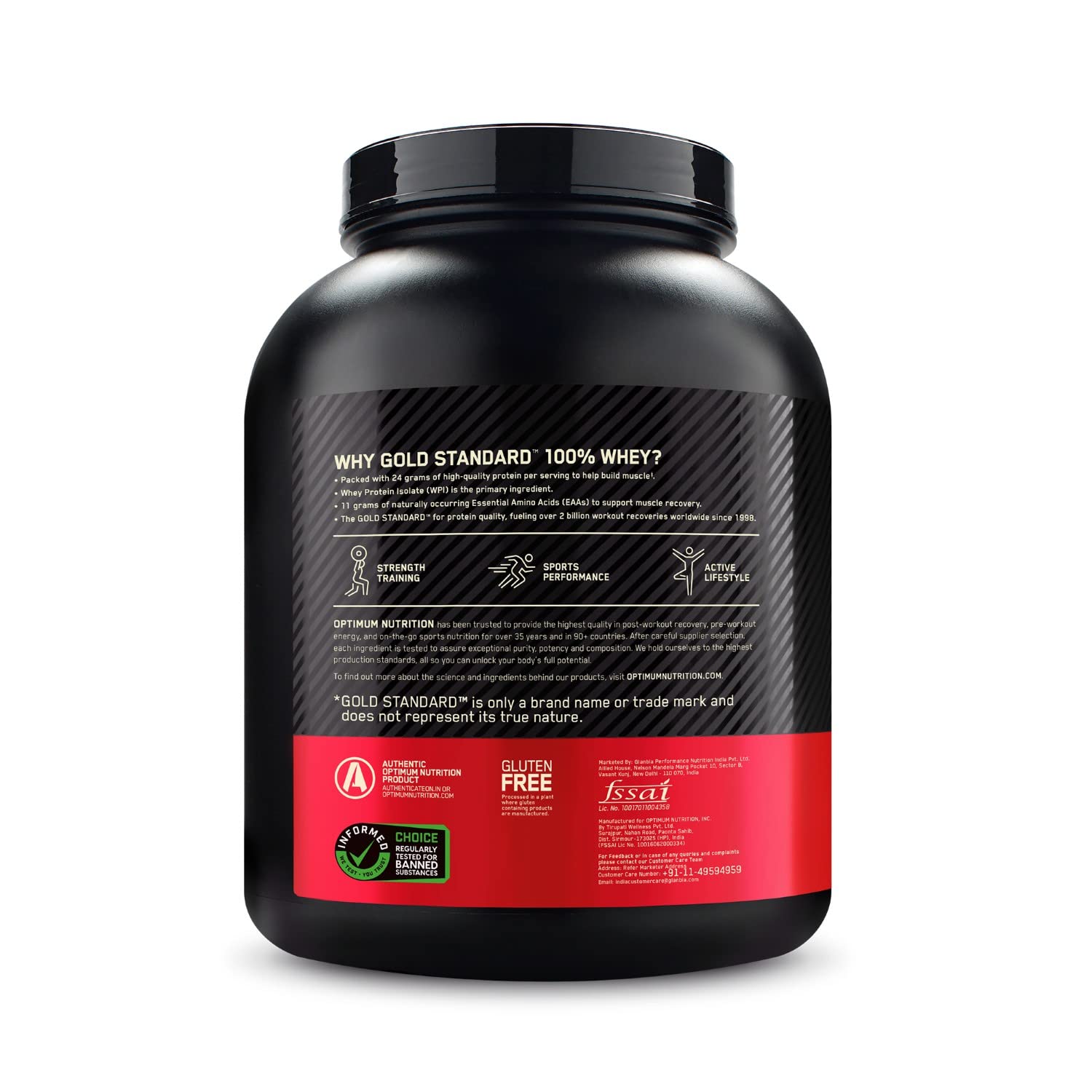 Optimum Nutrition (ON) Gold Standard 100% Whey Protein Powder 1.7 Kg (Double Rich Chocolate), 55 Serves, for Muscle Support & Recovery, Vegetarian - Primary Source Whey Isolate — Amazon image 12