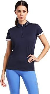 ARIAT Womens Bandera 1/4 Zip Polo - Navy
