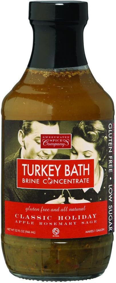 TURKEY BATH Classic Holiday (Apple Rosemary Sage) Brine Four Pack