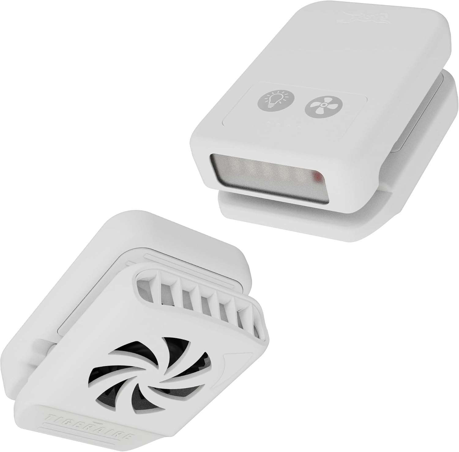 Tigeraire Breezy V3 Clip-On Hat Fan for Sportsmen & Tradesmen - Lightweight Head Cooler, USB-C Recharge, 11 MPH Airflow, 10+ Hr Runtime, Defogs Eyewear & Face Shields - Portable Heat Relief - Black