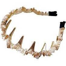 Stone Hair Hoops Crystal Teeth Headbands for Crowns Modern Hairs Accessory Acrylic for Women Girls