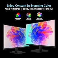 Vista 3 de KTC 24 Inch 1080P Full HD Computer Monitor, 100Hz HDR10 Frameless Gaming Monitor with Freesync, HDMI & VGA Ports PC Monitor for Working, VESA, Tilt