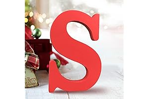 AOCEAN 6 Inch Jumbo Wooden Letters Unfinished Letters for Wall Decor &...