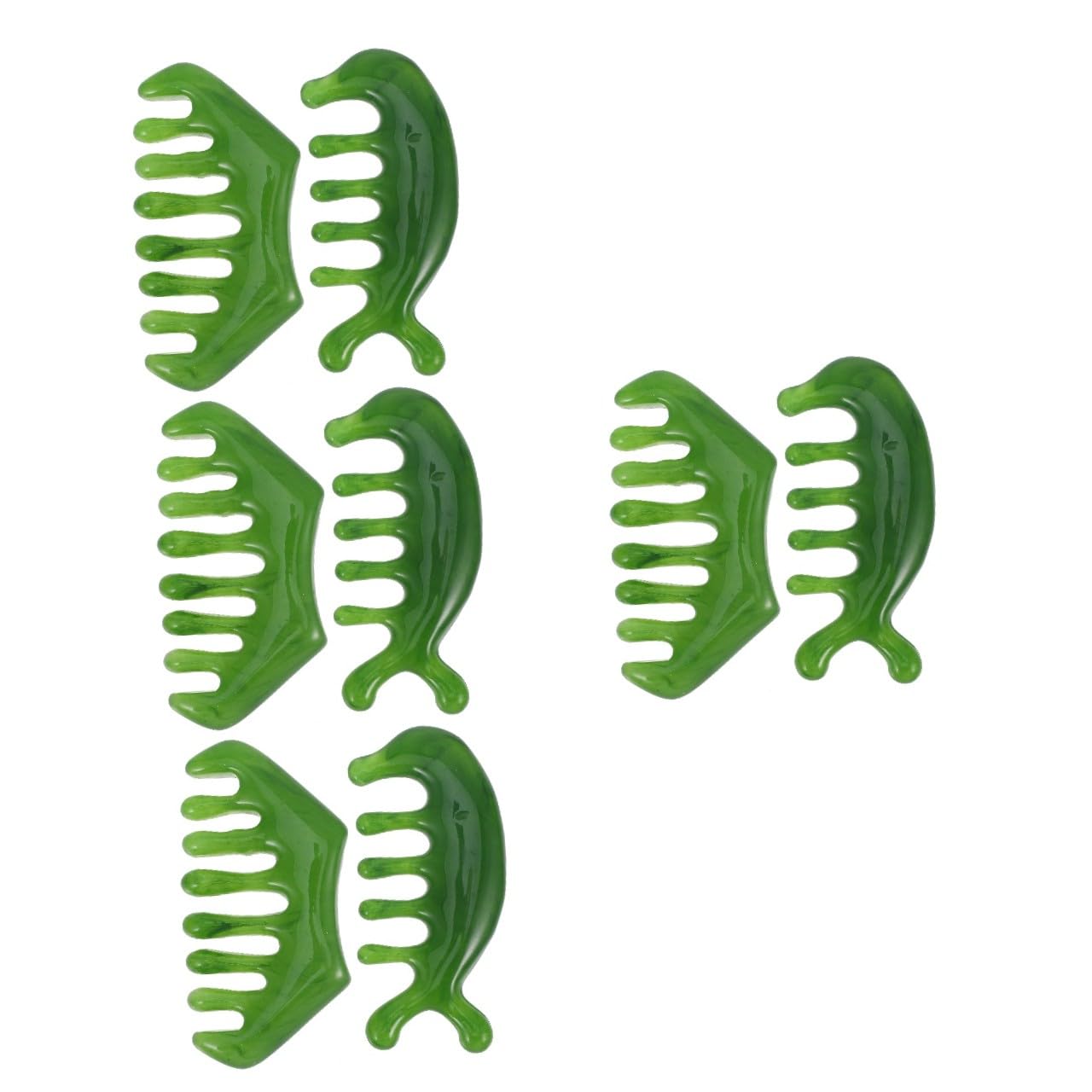 8pezzi Pettine Massaggiatore Per Capelluto Per Larghi Accessorio Portatile Per e Capelluto Design e