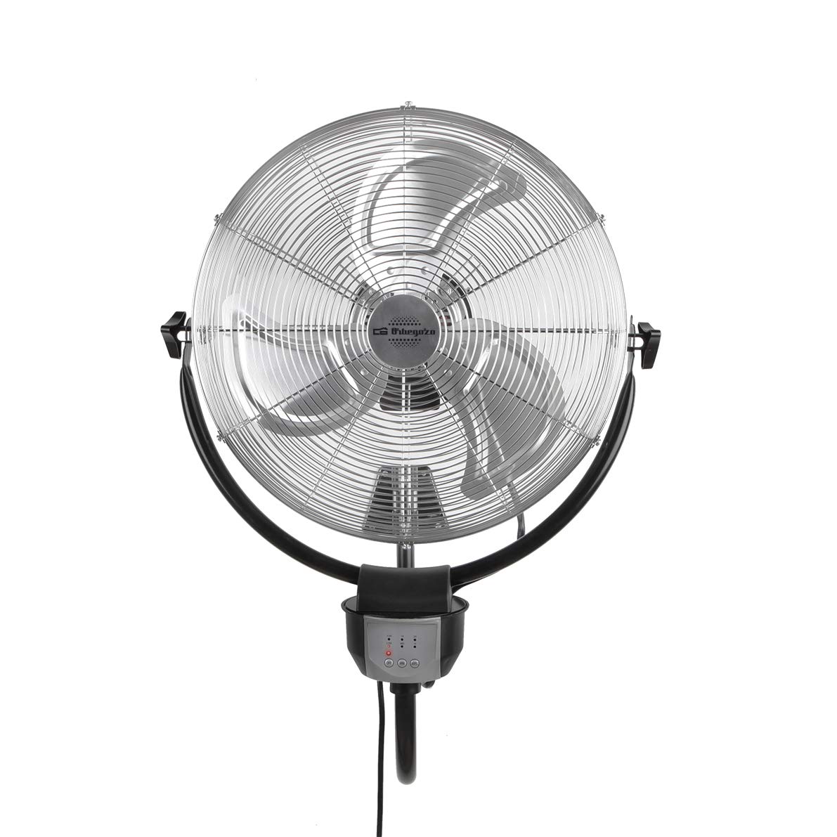 Orbegozo PWS 3050 - Ventilador industrial 2 en 1: pie y pared, función oscilante, mando a distancia, 50 cm de diámetro, 3 velocidades, altura regulable hasta 140 cm, 120 W de potencia
