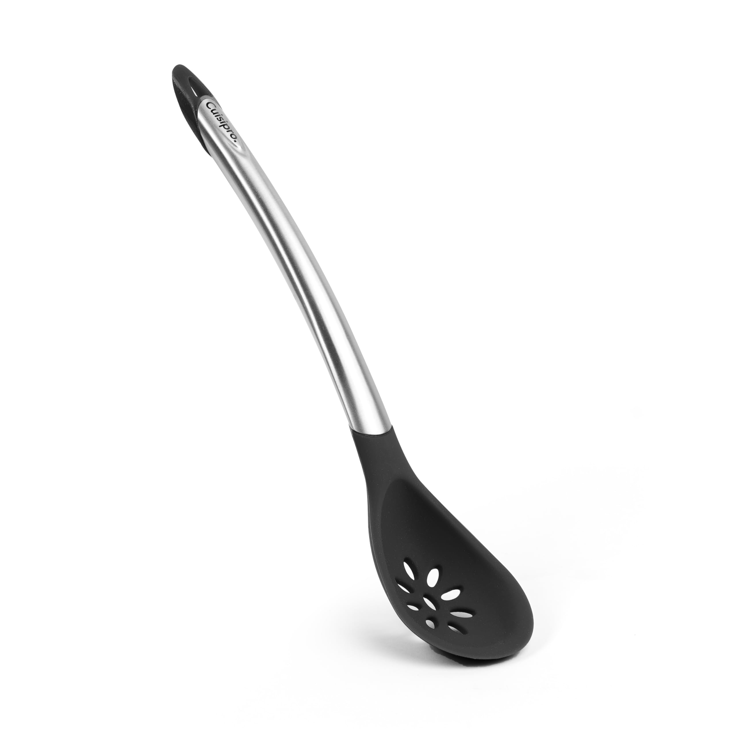 Cuillère ajourée en silicone anti-tache Cuisipro pour éliminer les rayures de vos poêles