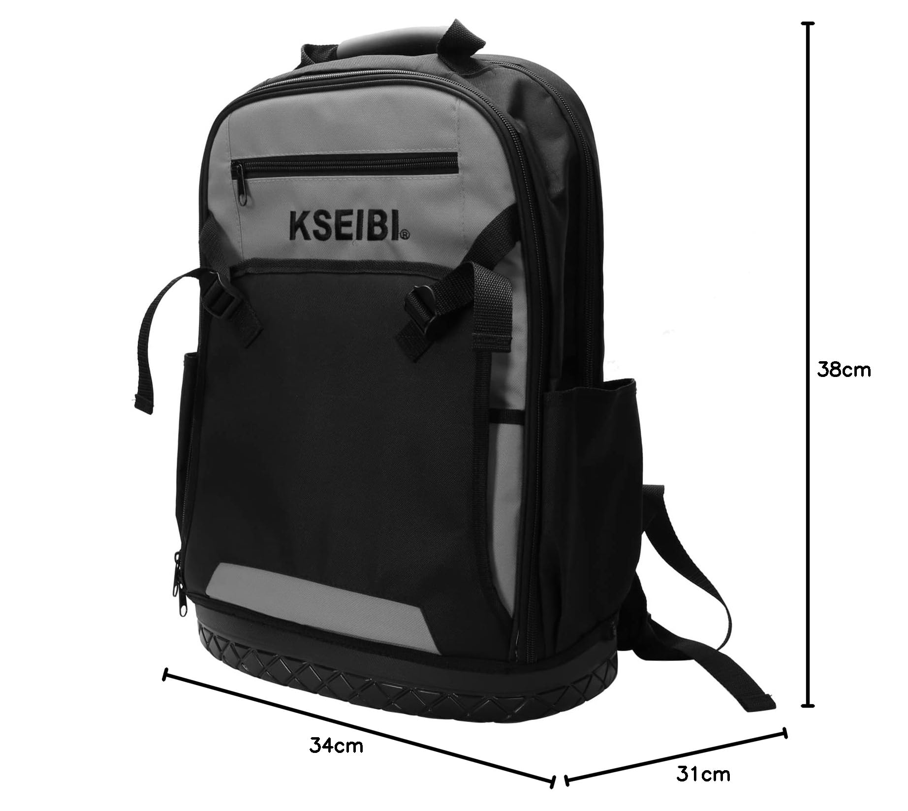KSEIBI Bolsa de herramientas de lona con bolsillo (paquete trasero)