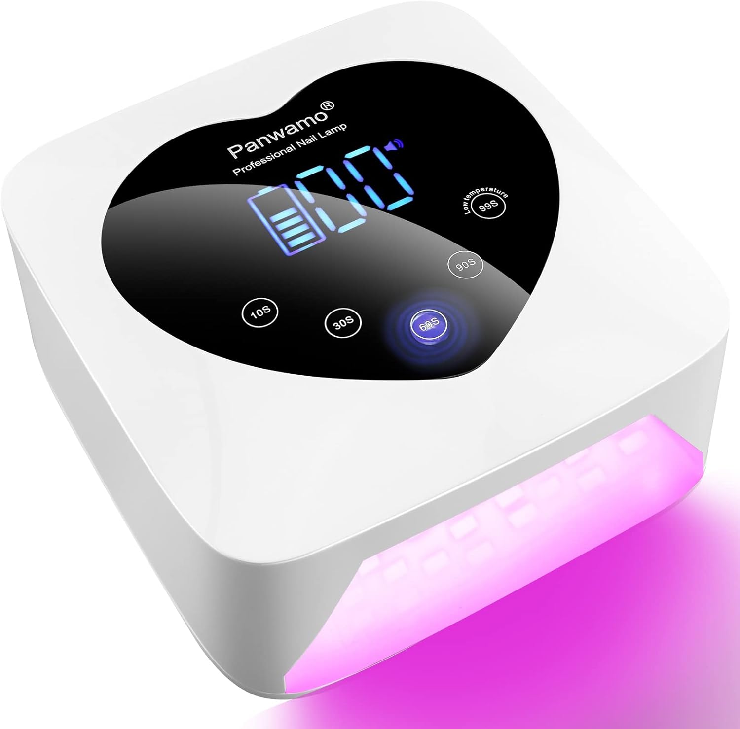 Rechargeable UV LED Nail Lamp,72W Cordless UV Light for Nails with Removable Bottom,Professional Curing Lamp for Gel Nails with 30 Beads,5 Timer Setting Nail Light and LED Touch Screen Gel Nail Dryer