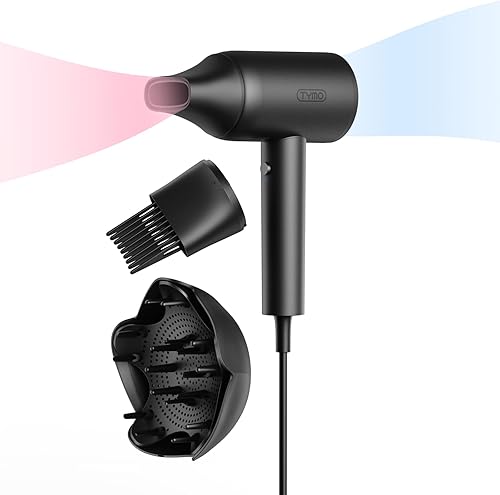 TYMO Secador de pelo difusor, secador de pelo iónico de 300 millones con difusor y accesorio de peine para cabello rizado, secadora profesional para
