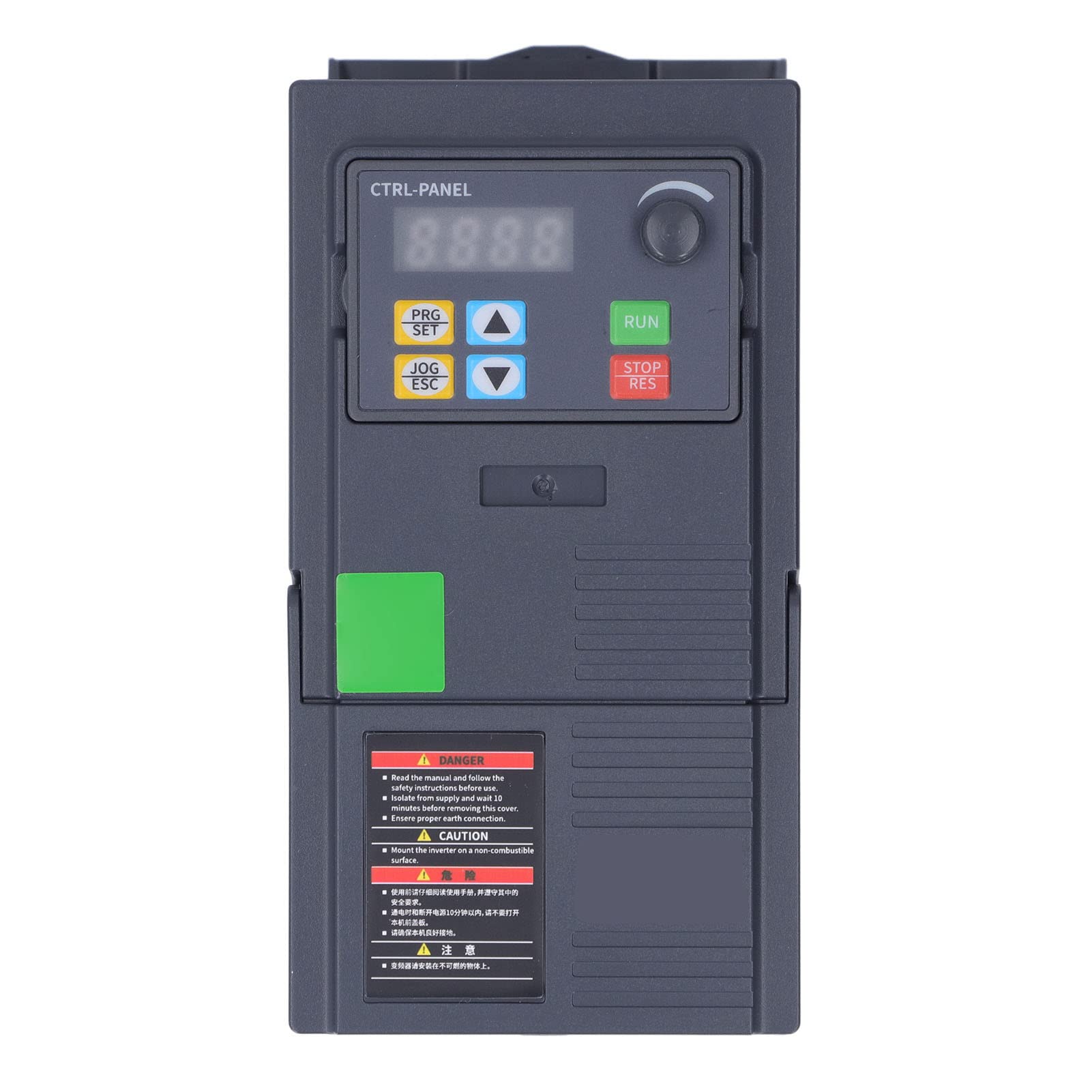 Cocoarm Variateur 1,5kW Monophasé Triphasé ABS Noir