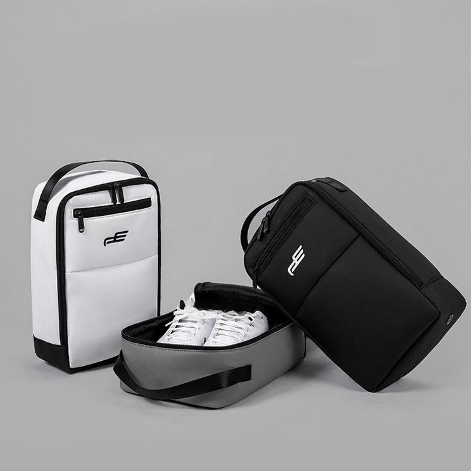 Golfschuhtasche, Sportschuhtasche, Organizer mit Außentasche, Leichte Und Multifunktionale Schuhtasche mit Reißverschluss