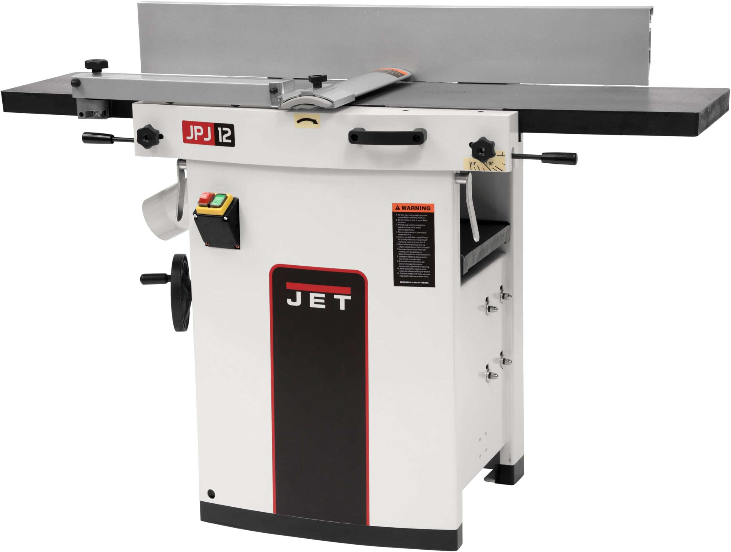 JET 12-Inch Planer/Jointer, HSS Knives, 3 HP, 1Ph 230V (JJP-12)