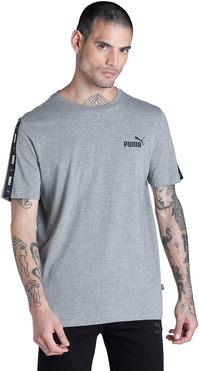 PUMA – PUMA Unisex ESS+ Tape Tee t-Shirt