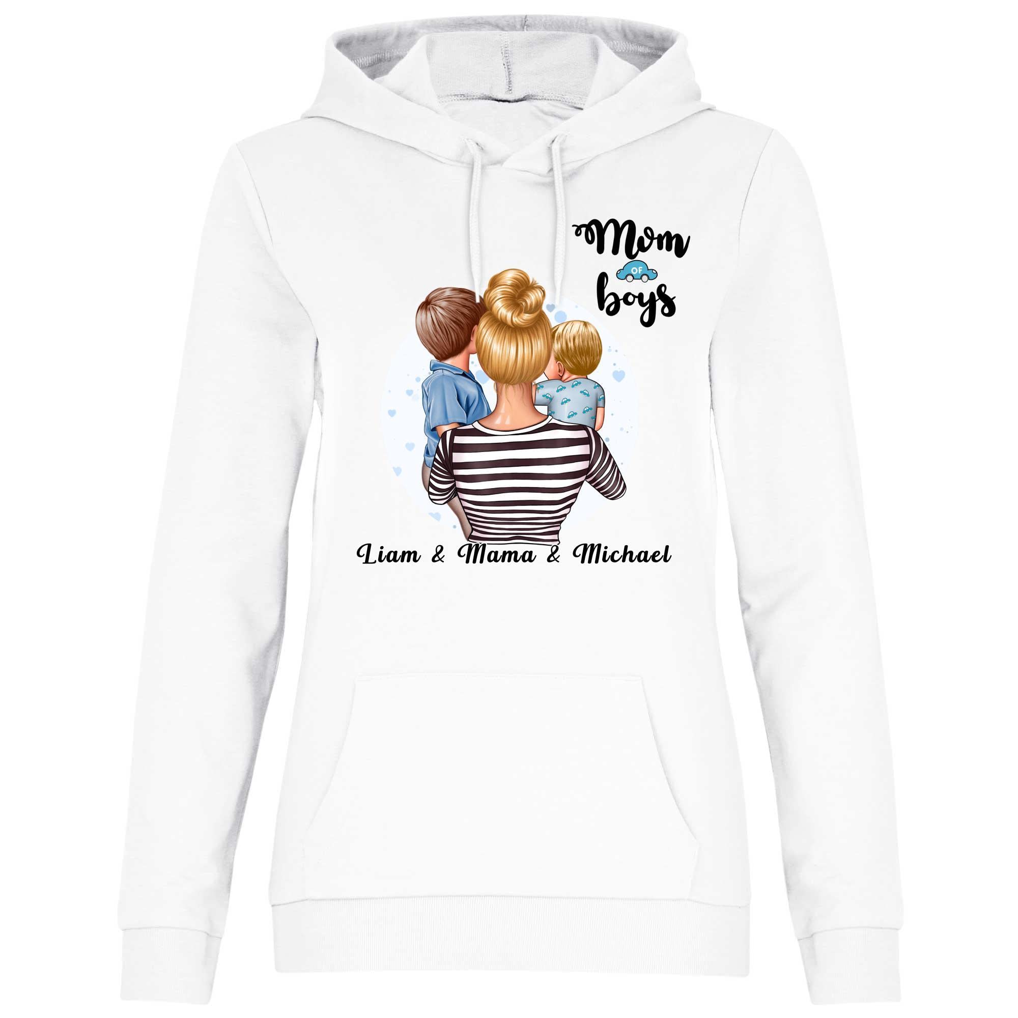 Shirtracer Personalisierter Mama Hoodie - Geschenk Mit Namen & Datum Der Kinder Zum Muttertag