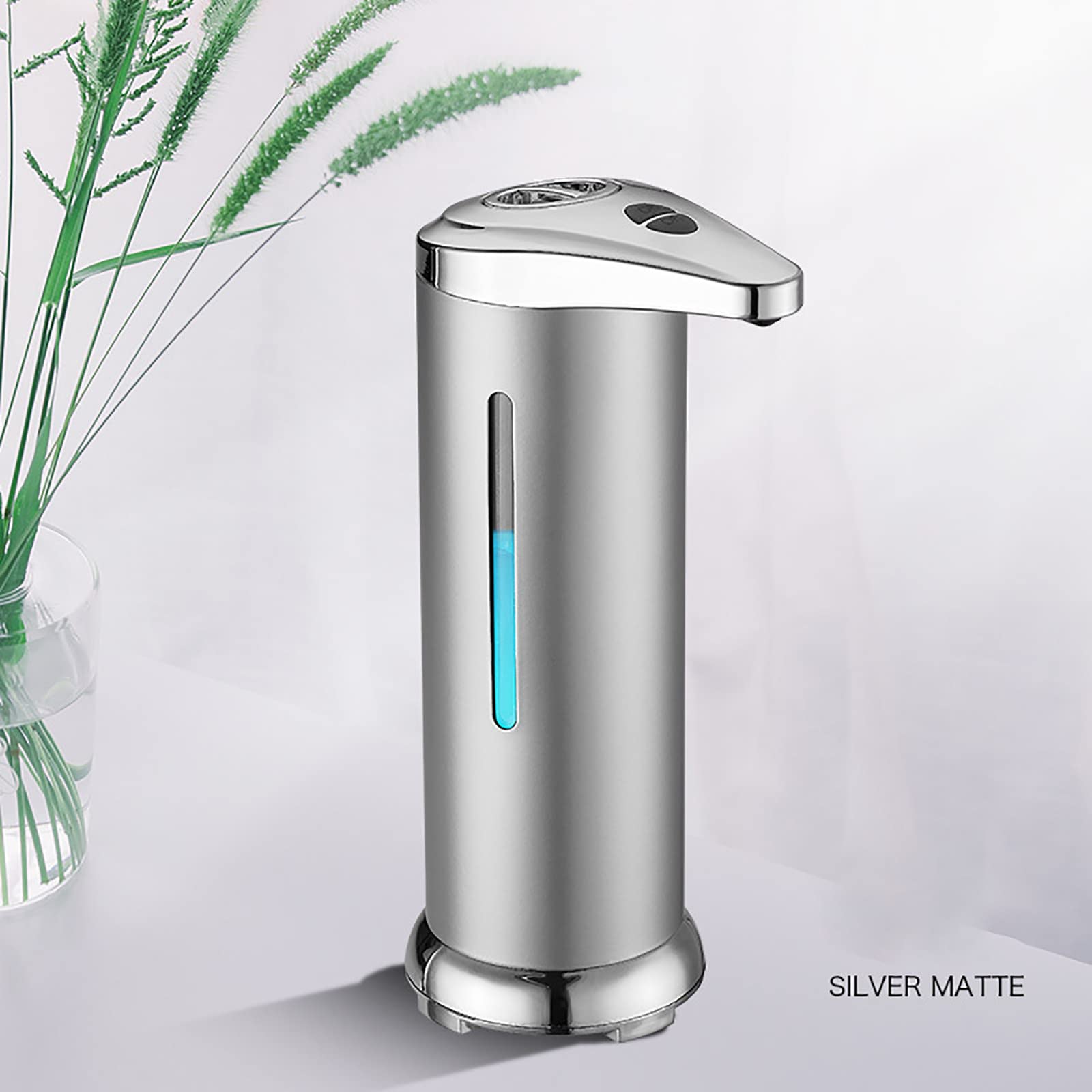 Dispenser Sapone Automatico, Dispenser Sapone Bagno 280ml Ricaricabile, Dispenser Sapone Cucina Non Touch, Dispenser Detersivo Lavatrice con Sensore IPX4 Impermeabile