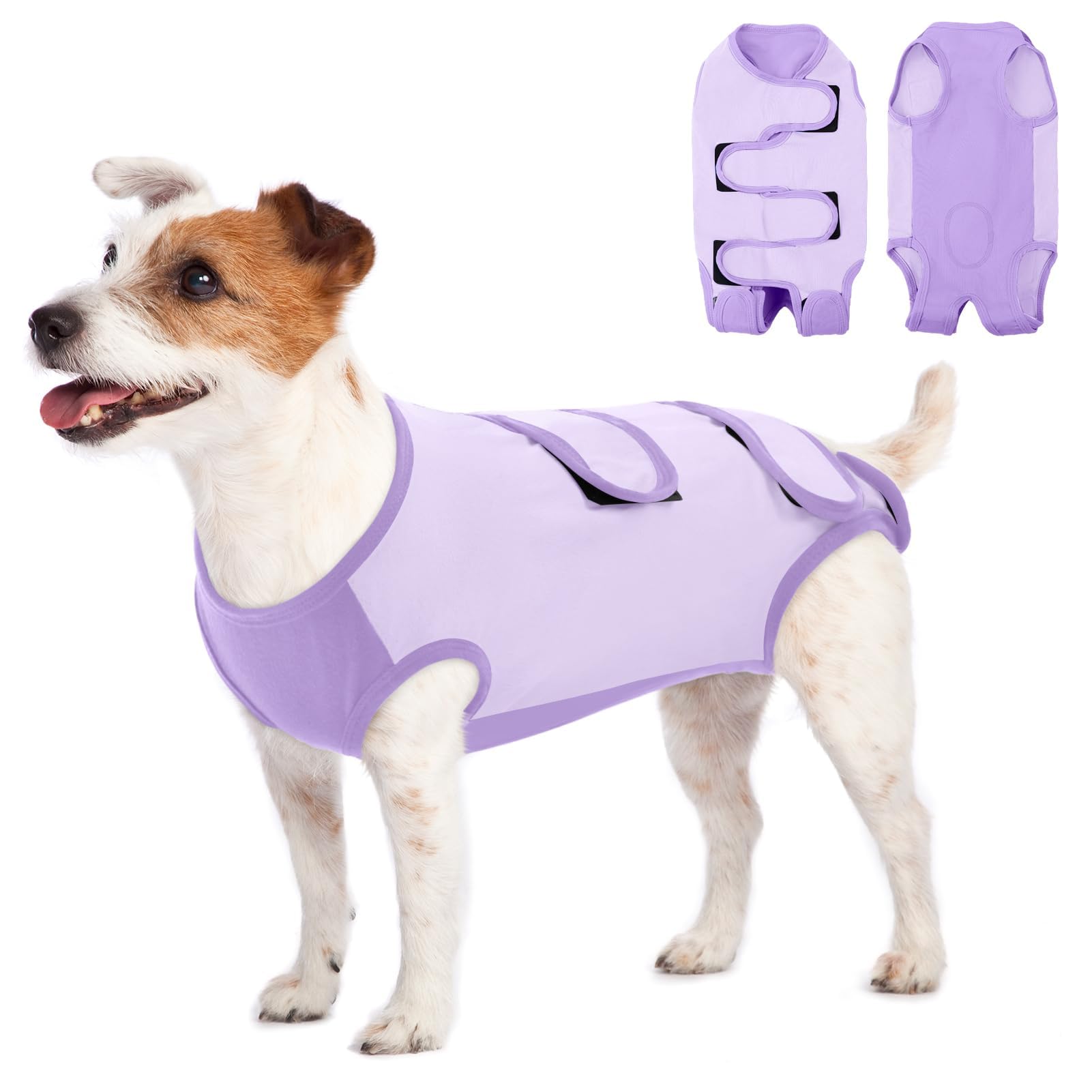 ASENKU Body Post Operatorio Cane Femmina Tutina Recupero Cane per Ferite Pigiama per Cani Protezione Postoperatoria Vestito Cane Colletto Alternativo Dopo l'intervento Chirurgico