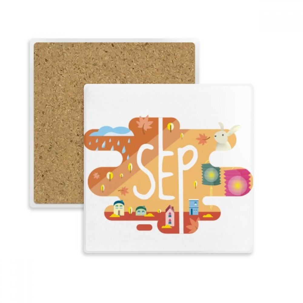 Tasse Coaster Septembre pour Protéger la Table de Salon avec Style
