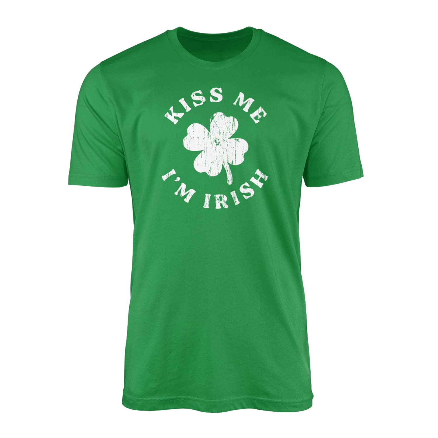 Smartypants Unisex Kelly Green Kiss Me Im Irish Green T-Shirt Top Tee Fun St Patrick's Day Irish Shamrocks Drinking Drunk Stout Whiskey Beer Ireland Lucky Clover Celebration Gift Present (Medium, )