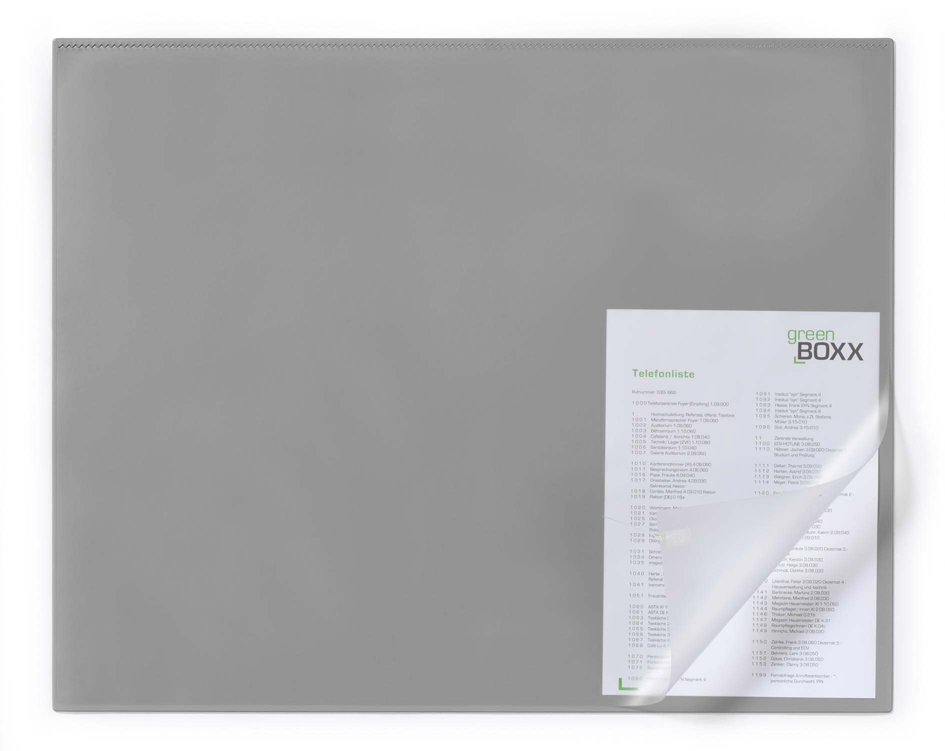 Durable Schreibunterlage (mit Kantenschutz, 650 x 500 mm) grau, 729310