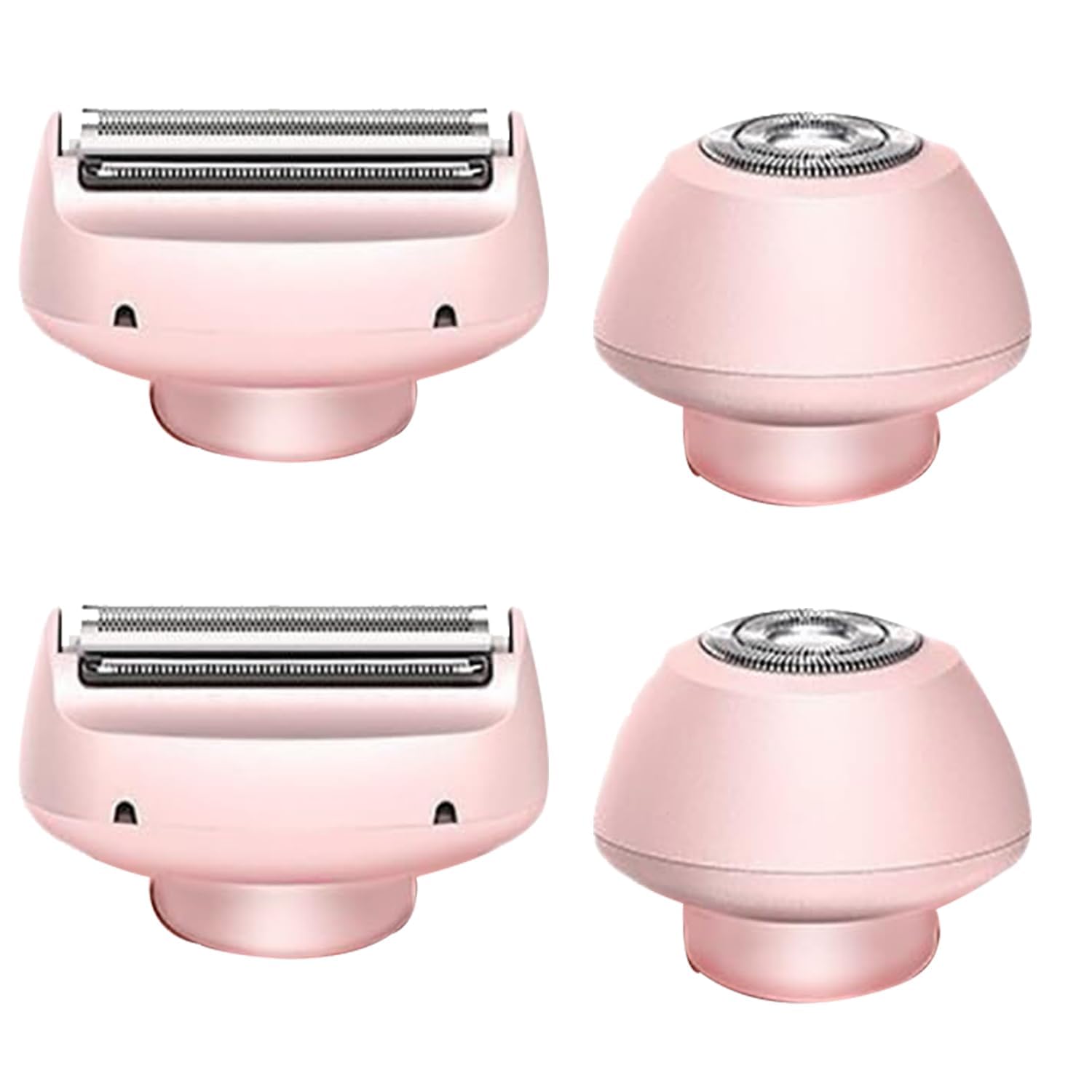 Universal Replacement Heads for Women’s Electric Shavers – Compatible with Most 2-in-1 Epilator & Razor Devices (2 Pairs of Replacement Heads, Set)