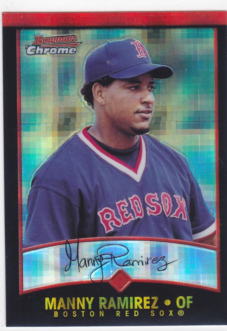 2001 BOWMAN CHROME MANNY RAMIREZ XFRACTOR REFRACTOR