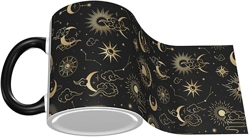 Miniatura 3 de Taza de café vintage dorada con asa, taza de café de cerámica con asa, tazas de té, tazas para café, tazas para café, regalos para mujeres y