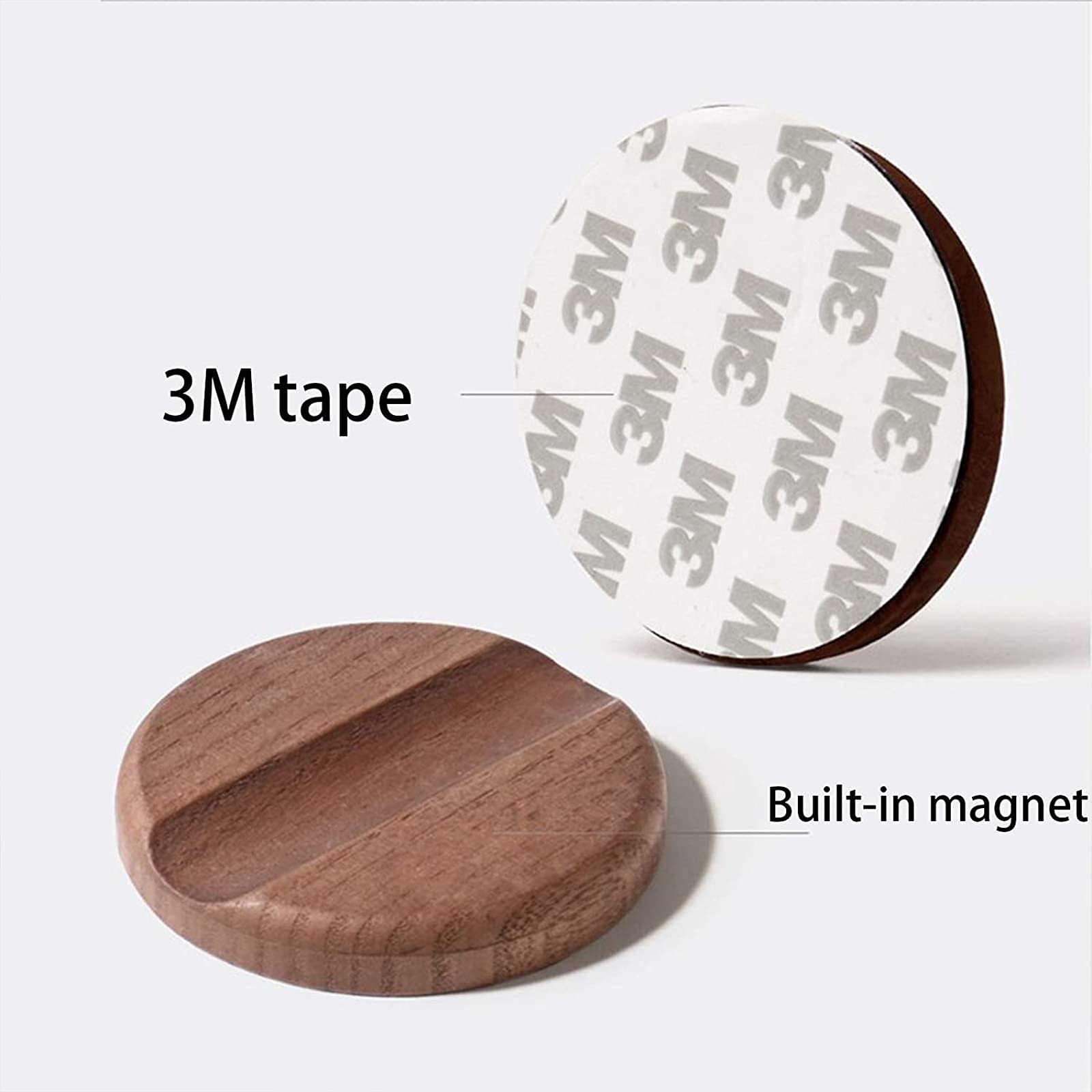 Lámpara de pared LED de madera con interruptor Lámpara de pared interior moderna Sensor de movimiento Luces de aplique inalámbricas recargables por USB Luz nocturna magnética sin perforaciones 3000 K