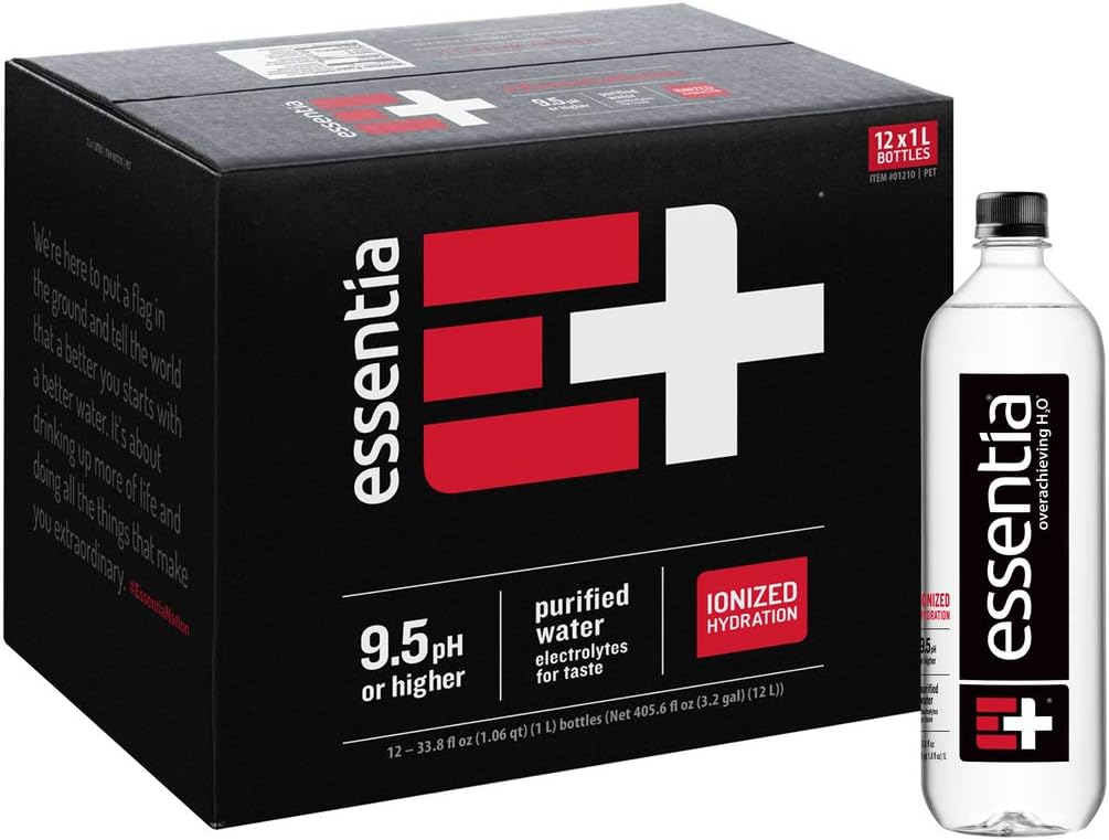 PACK OF 2 - Essentia Ionized Alkaline Water, 33.8 Fl Oz, 12 Count